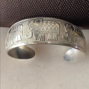 Elephant Adjustable Cuff Bracelet